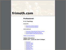 Tablet Screenshot of frimoth.com